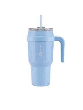 Reduce 40oz Vacuum Insulated Stainless Steel Tumbler Handle & Straw Glacier Blue